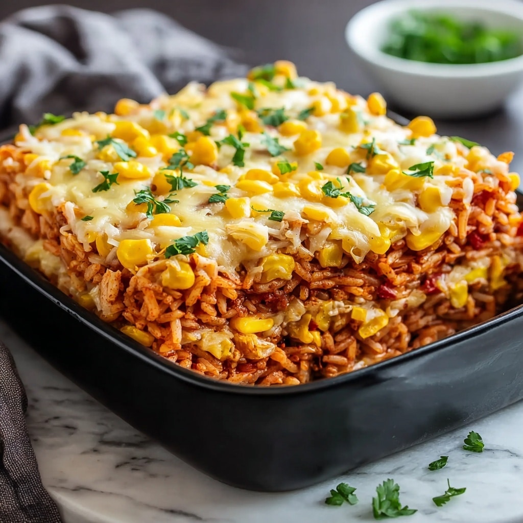 Chicken Enchilada Rice Casserole Recipe - Recipe Image