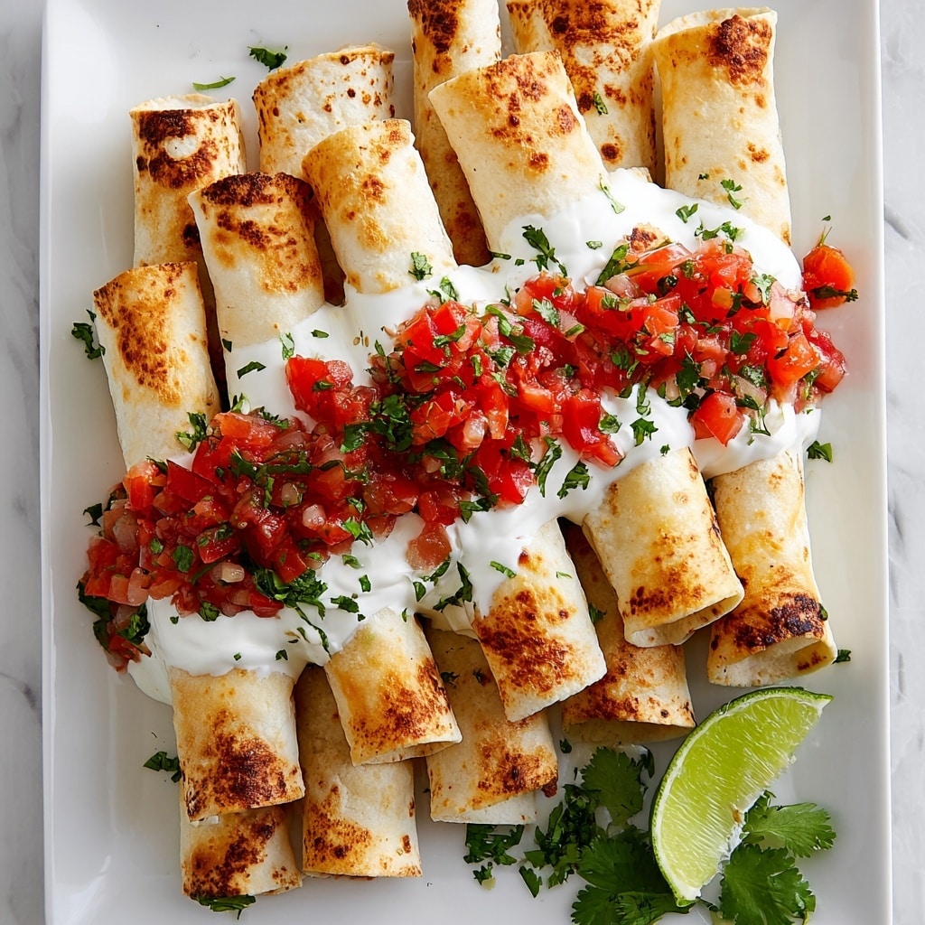 Baked Chicken Taquitos Recipe - Recipe Image