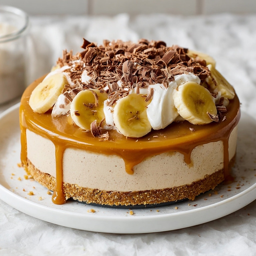 No Bake Vegan Banoffee Cheesecake Recipe - Recipe Image