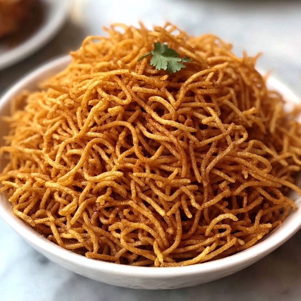 Crispy Namkeen Masala Sev: A Must-Try Indian Snack Delight Recipe - Recipe Image