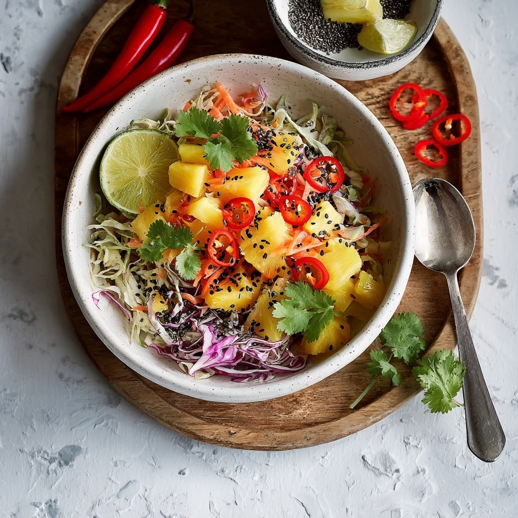 Spicy Pineapple Slaw Recipe - Recipe Image