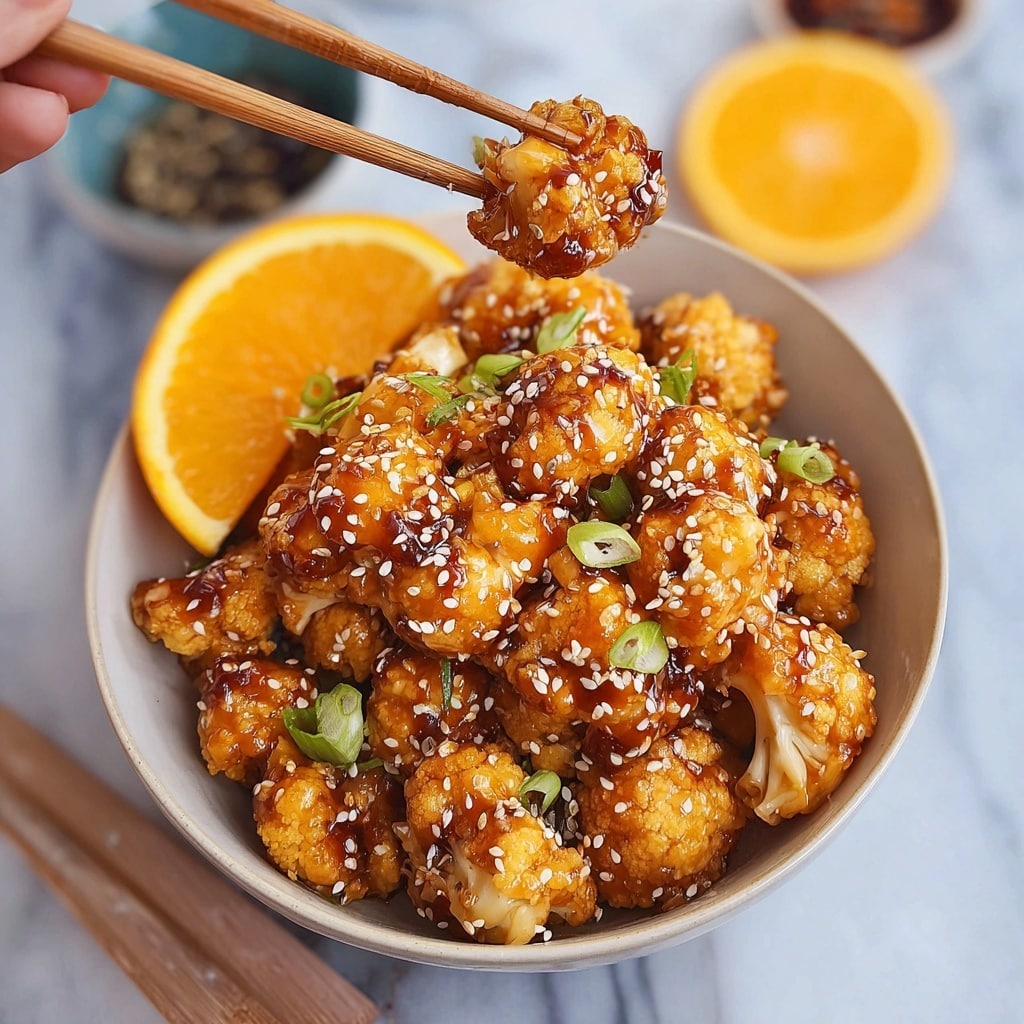 Vegan Glazed Orange Cauliflower “Chicken” Recipe - Recipe Image