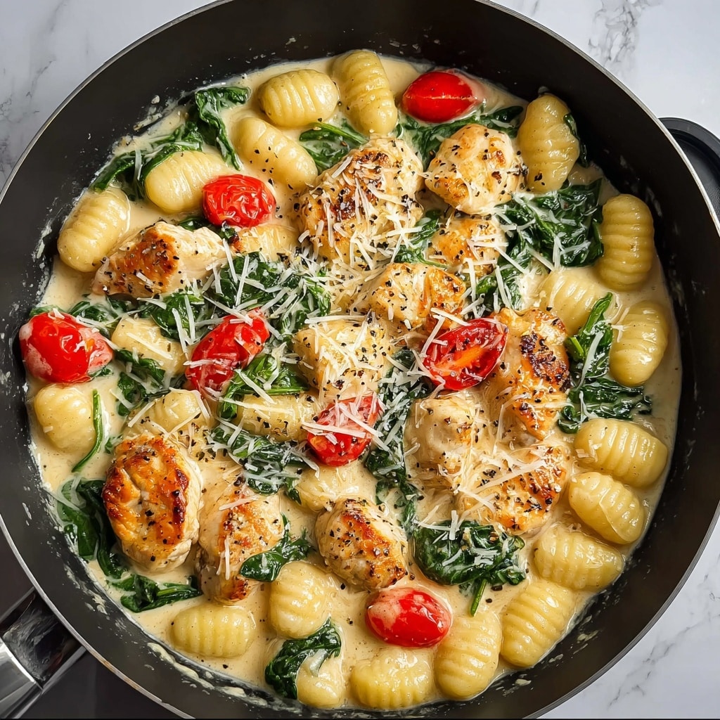 Garlic Chicken Gnocchi Skillet Recipe