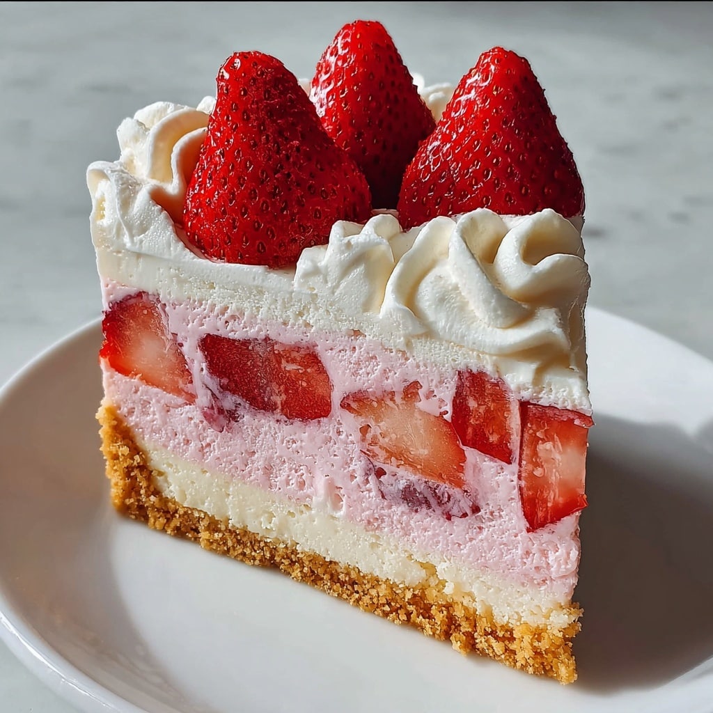Luscious Strawberry Dream Cheesecake Recipe - Recipe Image