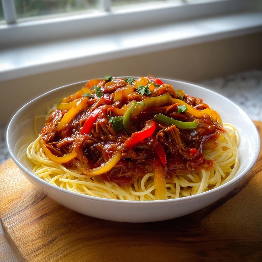 Crockpot Chicken Spaghetti: 7 Comforting Flavors to Savor Recipe - Recipe Image