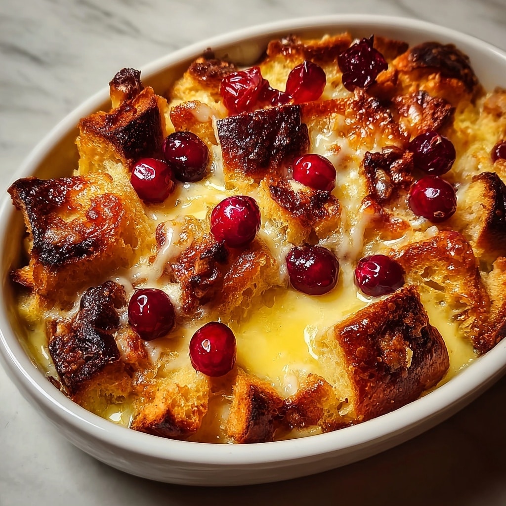 Cranberry Orange Bread Pudding Recipe