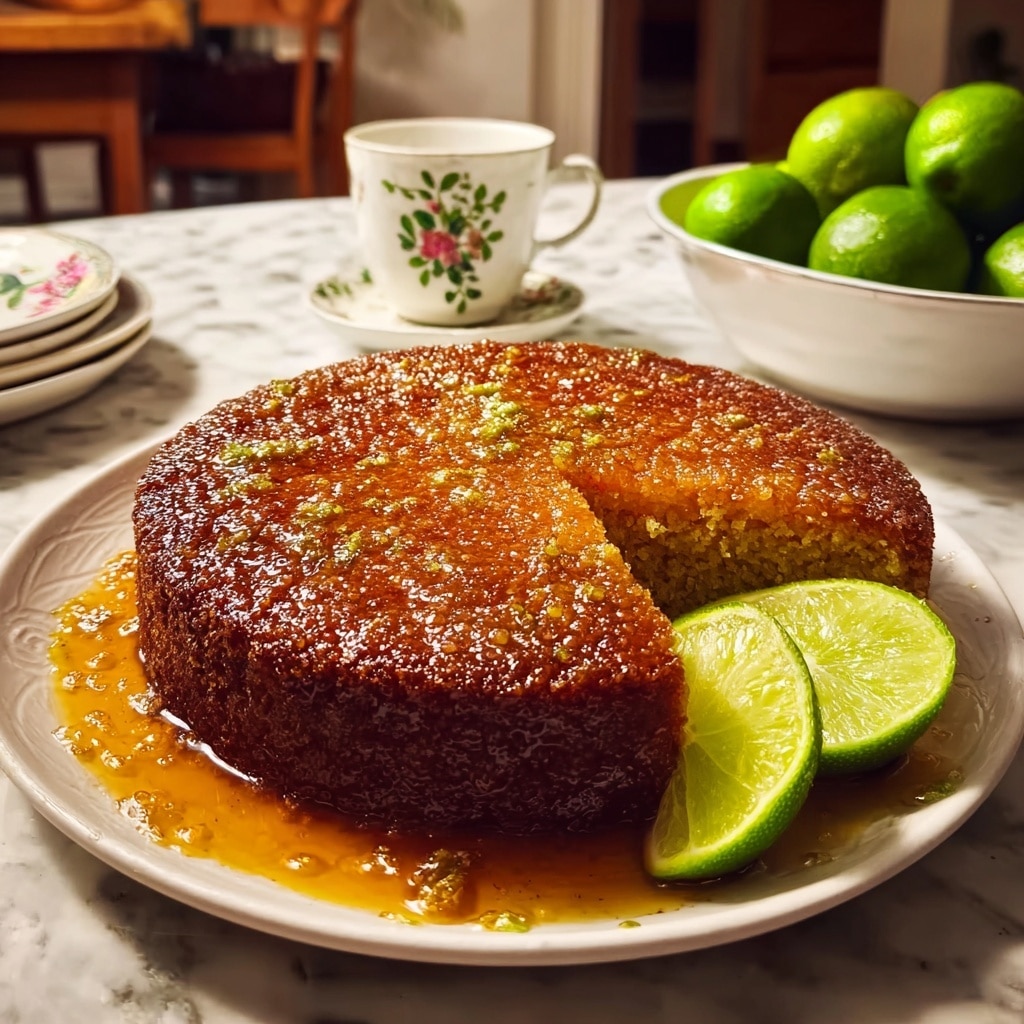 Coconut Semolina Cake with Yogurt and Lime Recipe