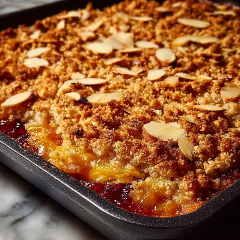 Pear Cranberry Crisp with Almond Topping Recipe