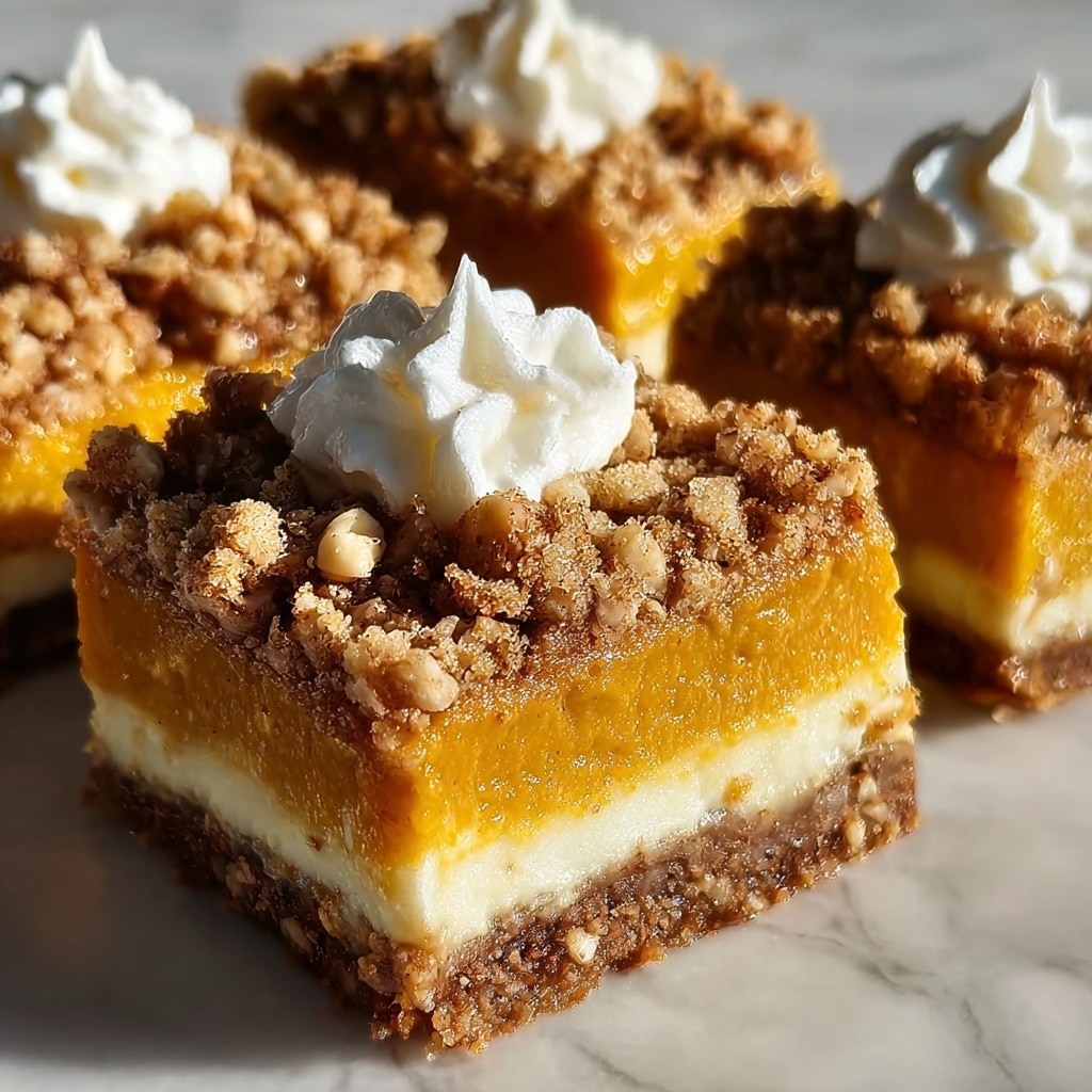 Pumpkin Pecan Cheesecake Bars Recipe