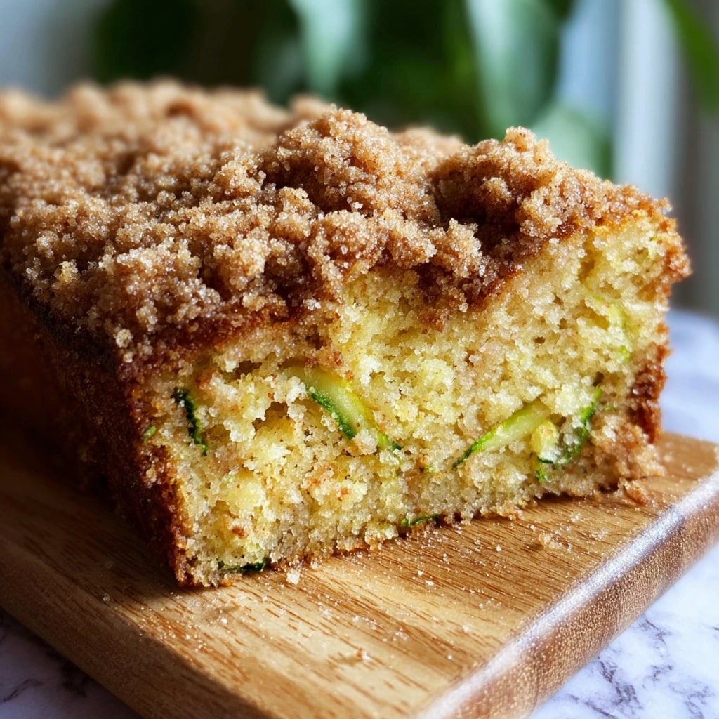 Cinnamon Streusel Topped Zucchini Bread Bakery Style Recipe