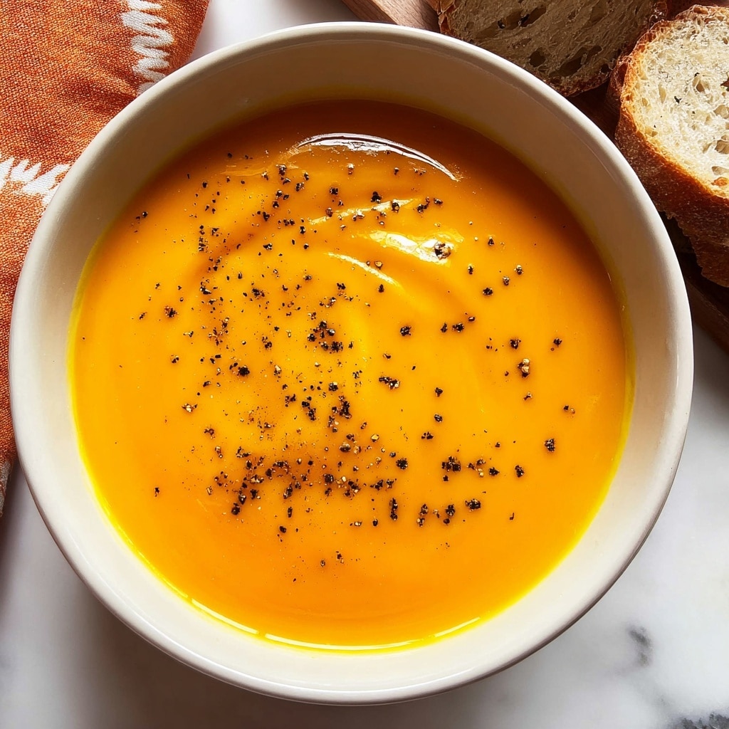 Acorn Squash Soup with Roasted Vegetables and Sour Cream Recipe - Recipe Image