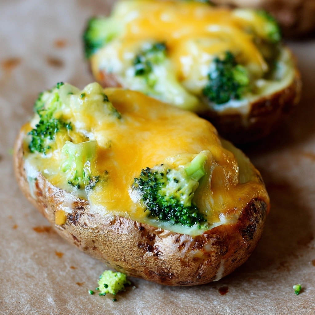 Cheesy Broccoli Twice-Baked Potatoes Recipe