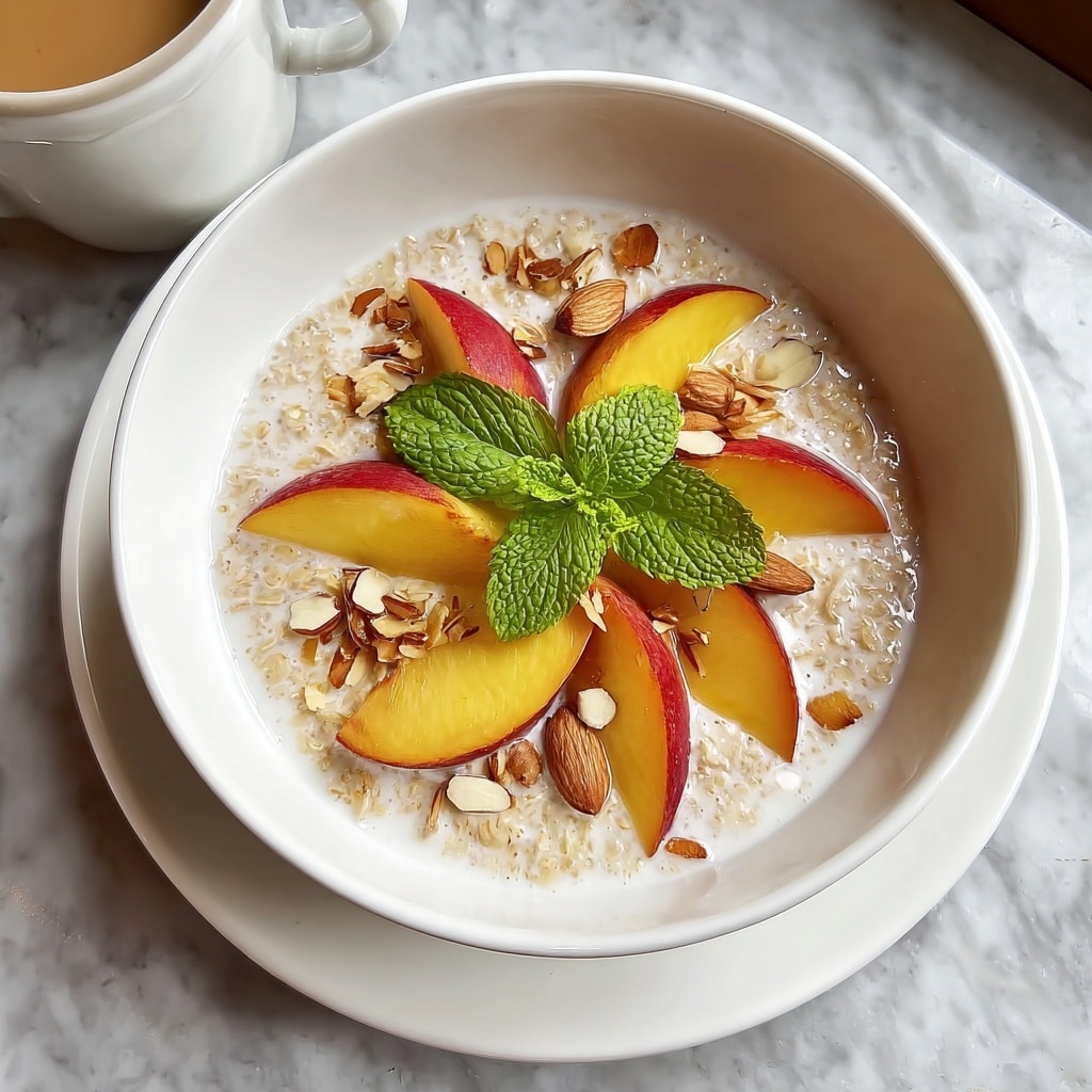 Peaches & Cream Oatmeal Recipe - Recipe Image