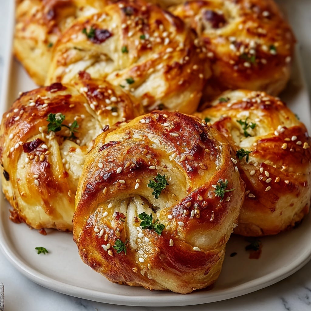 Garlic Herb Stuffed Sourdough Bread Recipe - Recipe Image