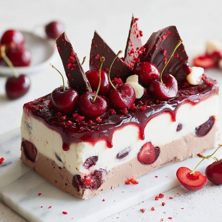 Vegan Black Forest Ice Cream Cake Recipe