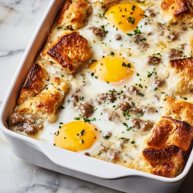 Biscuits and Gravy Breakfast Casserole Recipe