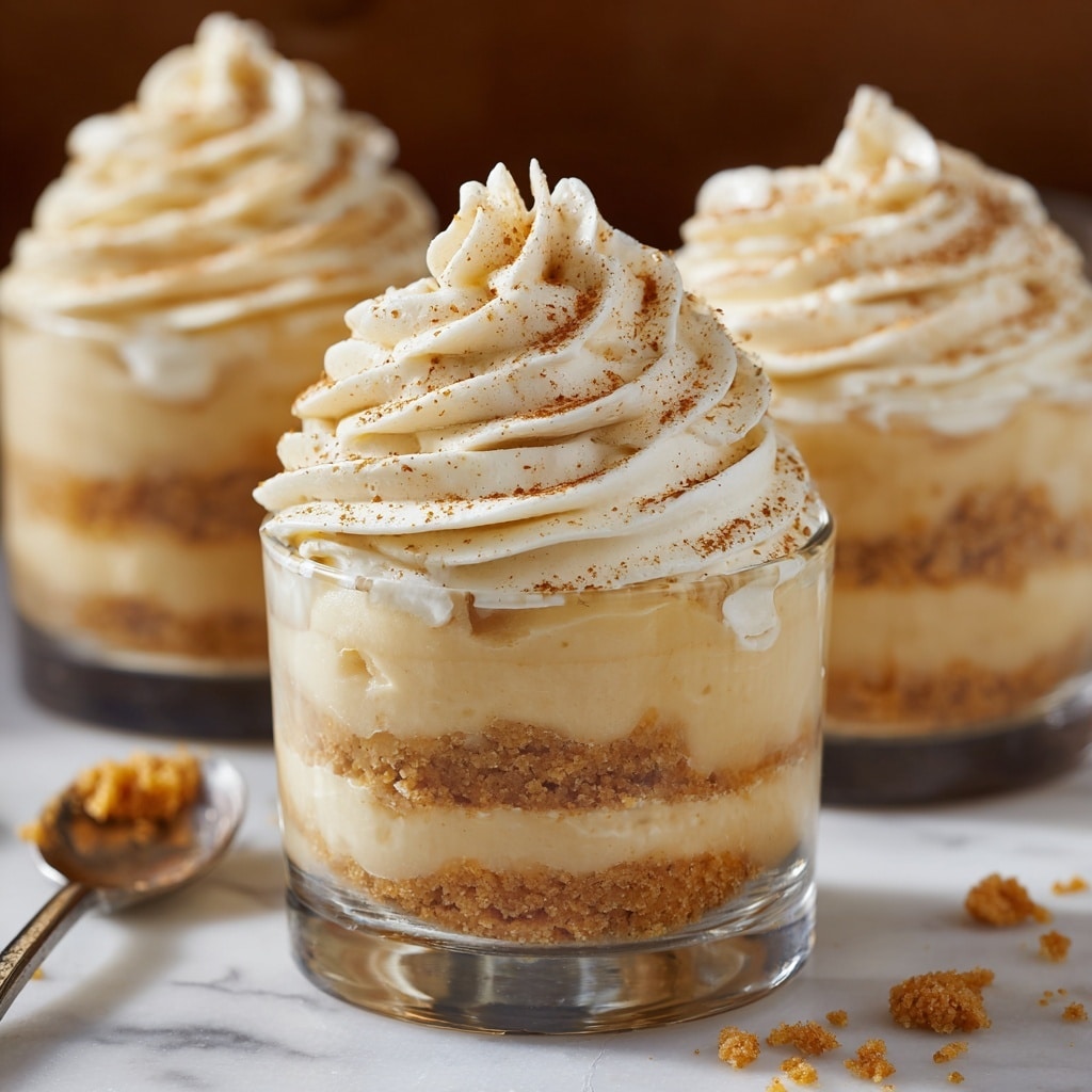 No-Bake Mini Pumpkin Cheesecakes Recipe - Recipe Image