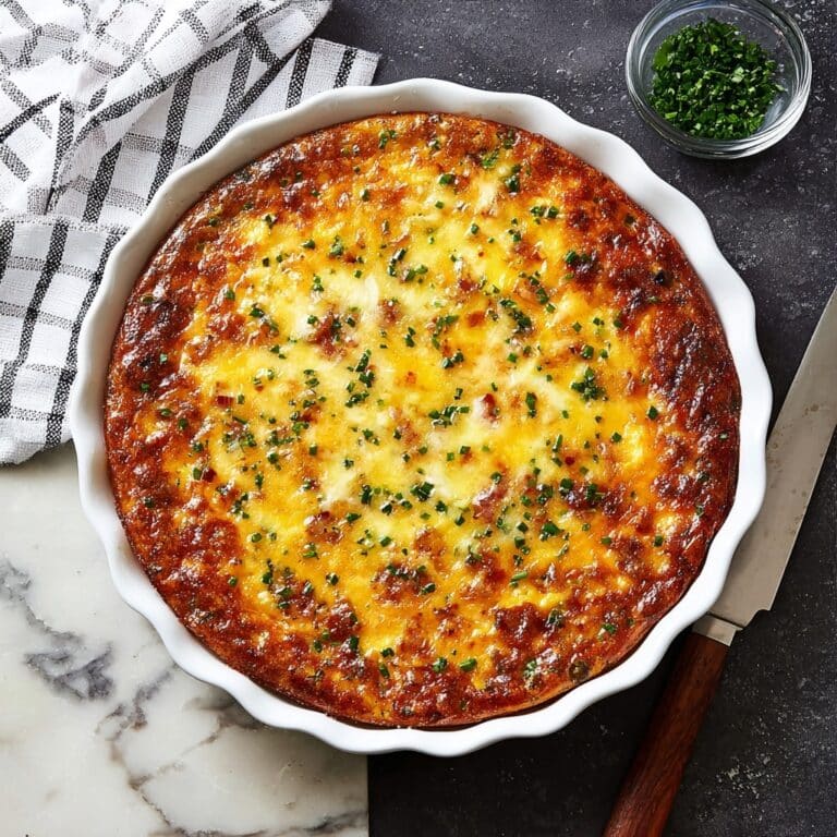 Sausage and Tater Tot Breakfast Quiche Recipe