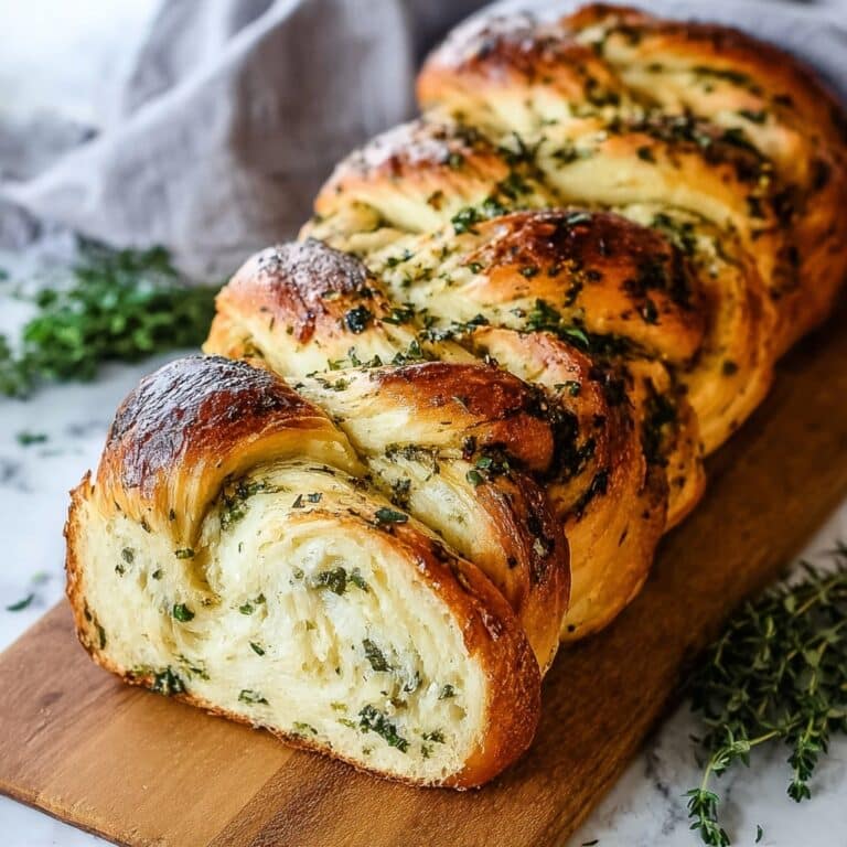Swirled Garlic Herb Bread Recipe