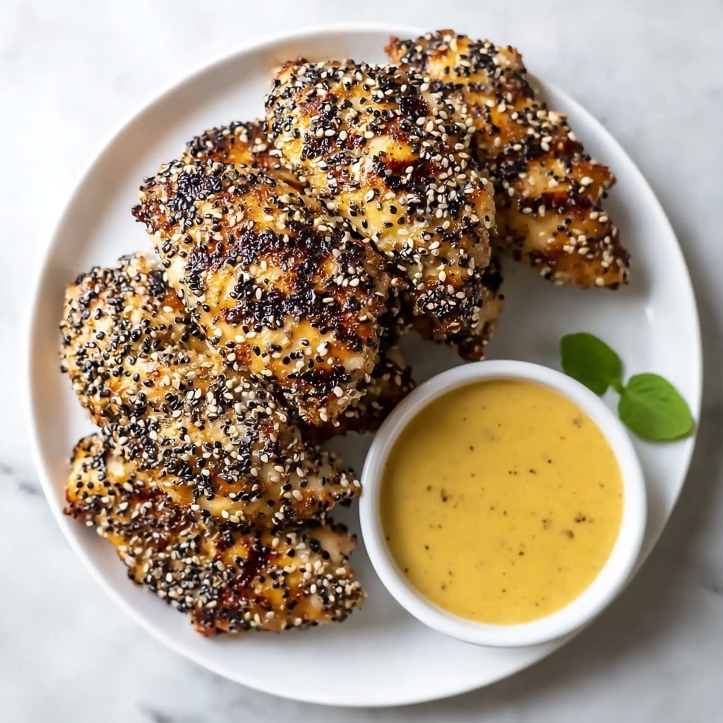 Air Fryer Chicken Tenders with Maple Mustard Sauce Recipe - Recipe Image