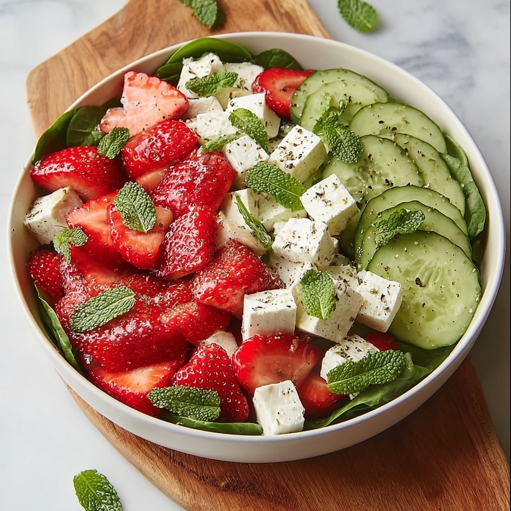 Refreshing Strawberry Cucumber Salad Recipe