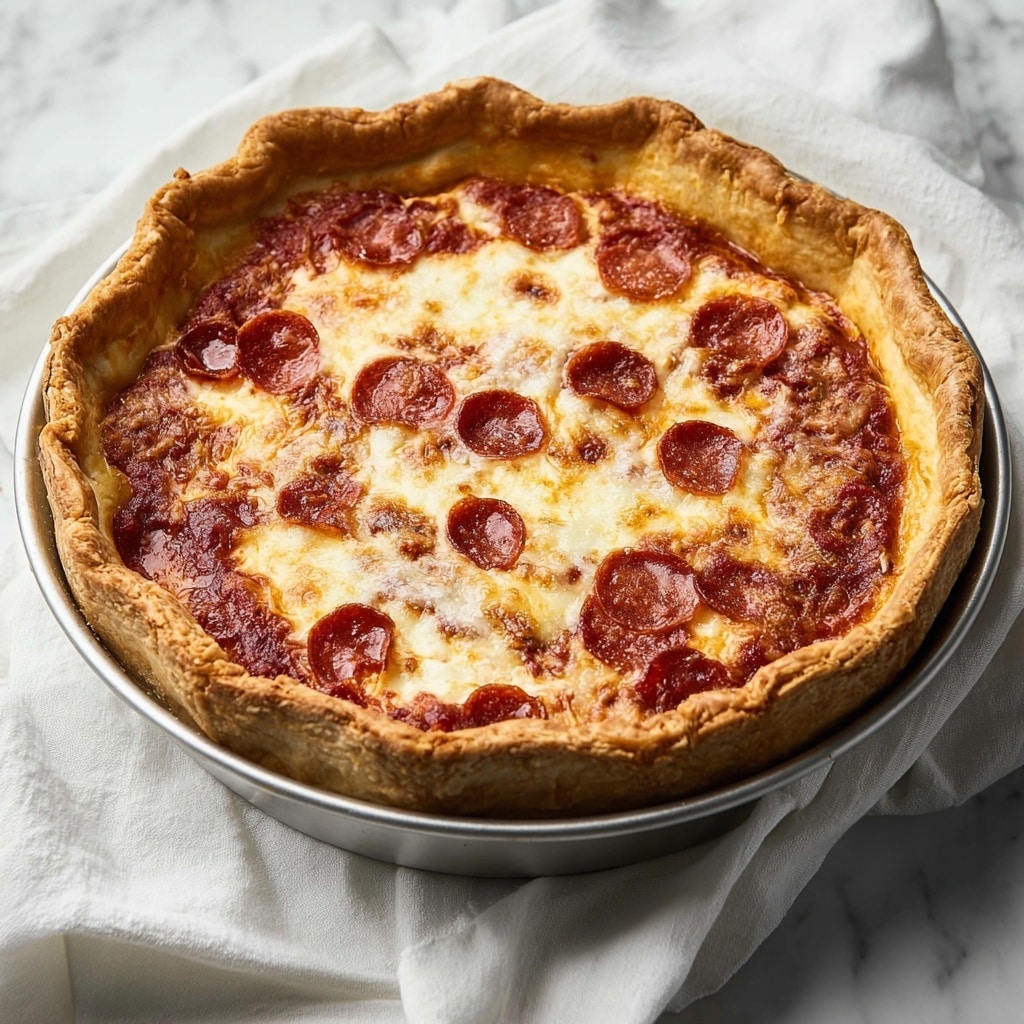 Pepperoni Pizza Quiche Recipe - Recipe Image