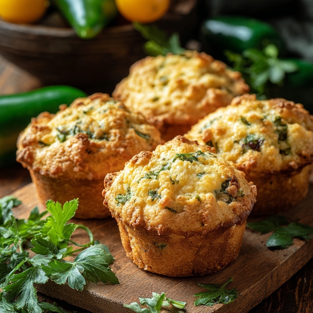 Jalapeño Cornbread Muffins with Cream Cheese Filling Recipe - Recipe Image