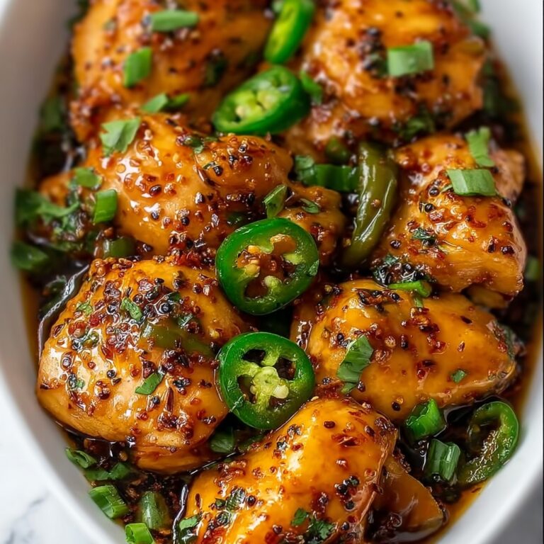 Spicy Jalapeño Chicken with Creamy Cheese Sauce Recipe