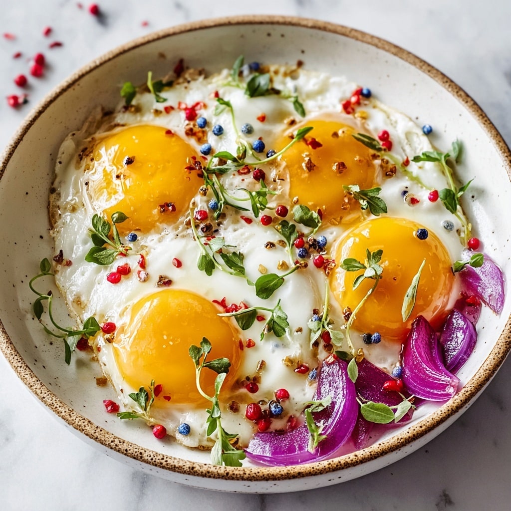 Turkish Eggs with Garlic Yogurt and Spicy Paprika Drizzle Recipe - Recipe Image