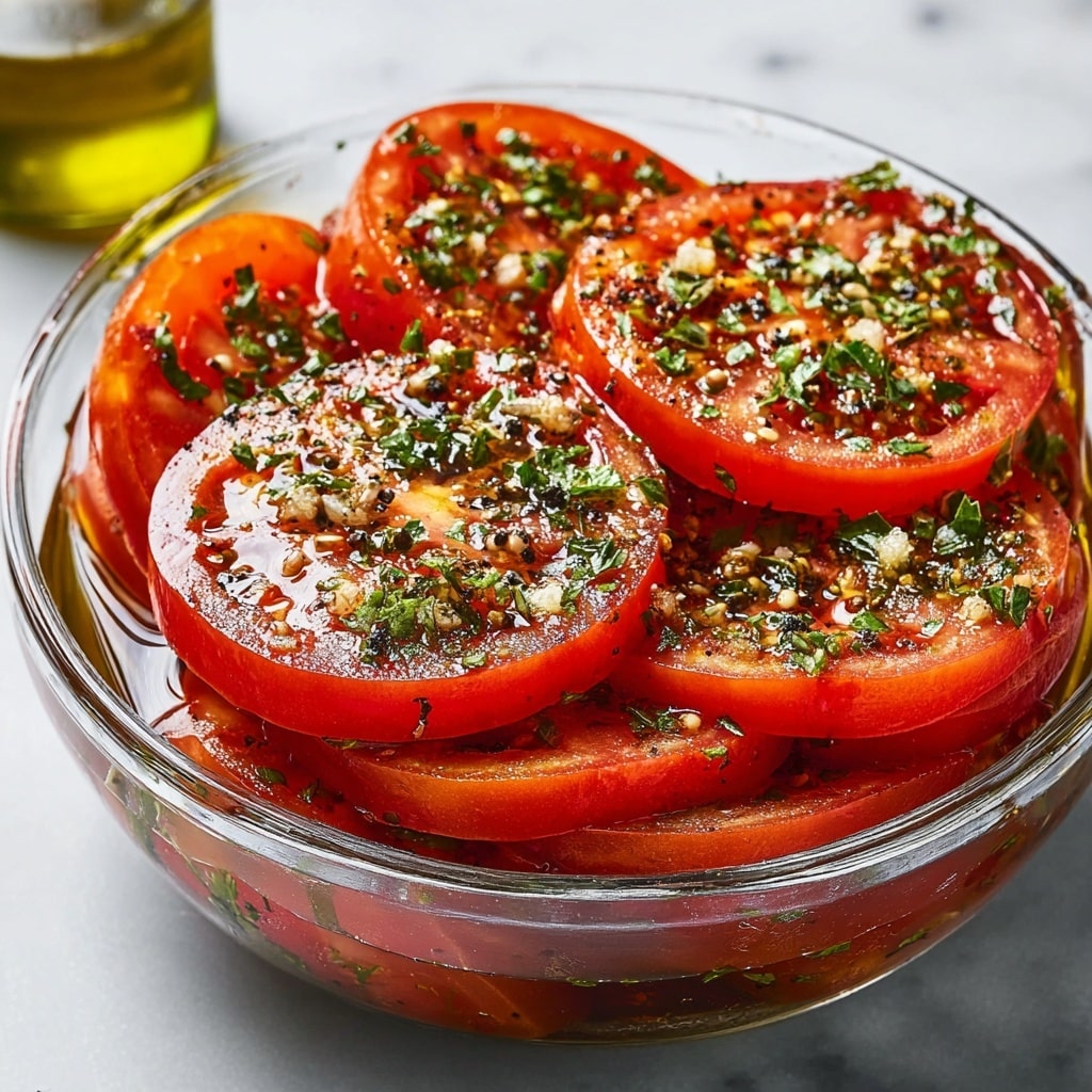 Easy Marinated Tomatoes Recipe - Recipe Image