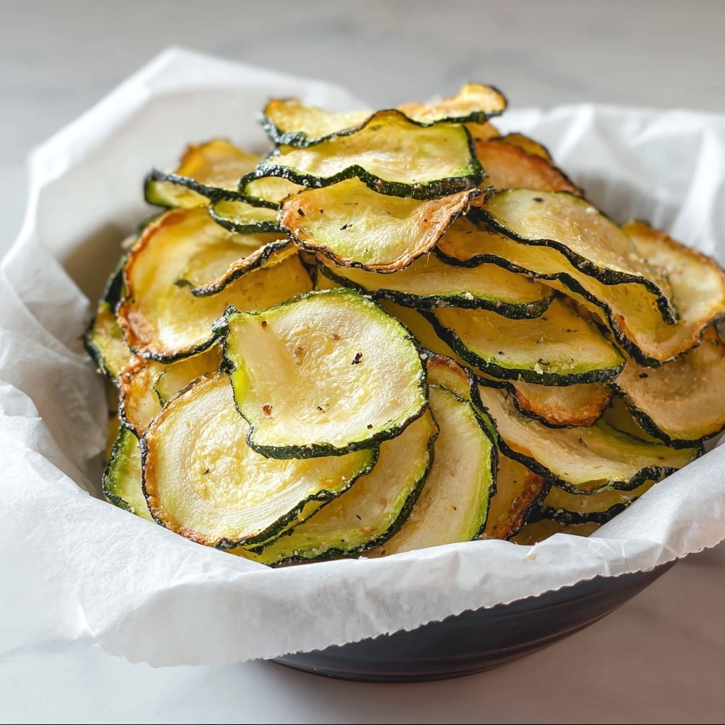 Salt and Vinegar Zucchini Chips Recipe - Recipe Image