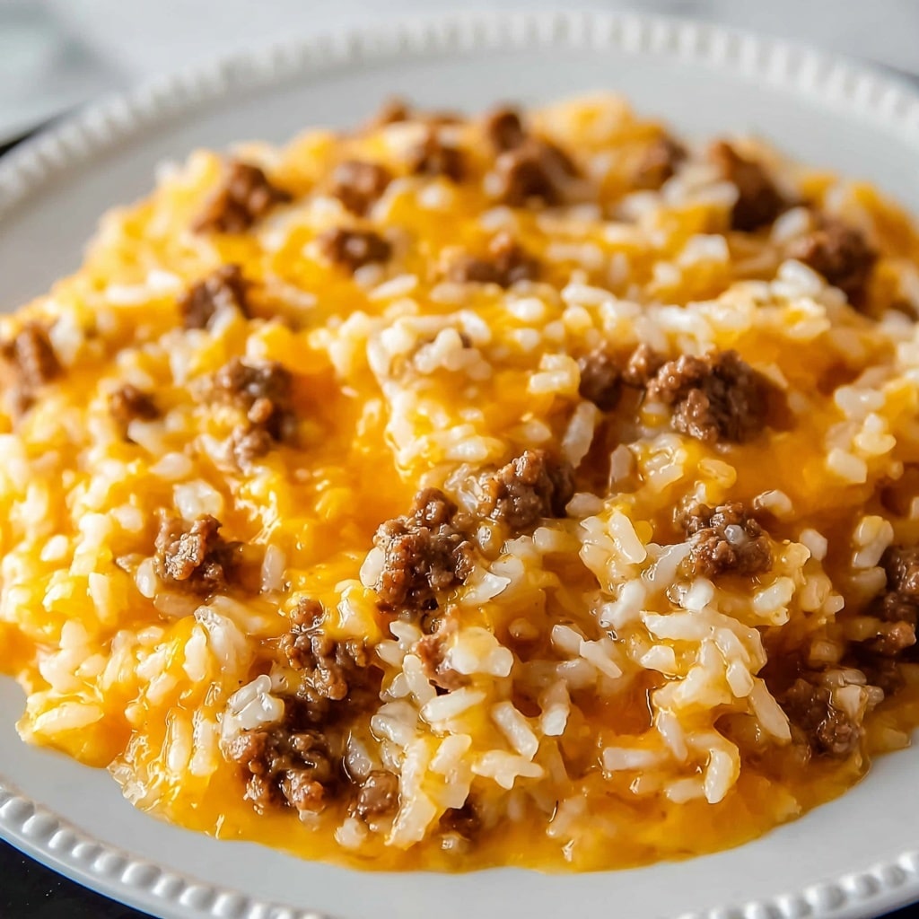 Instant Pot Cheesy Ground Beef and Rice Recipe - Recipe Image