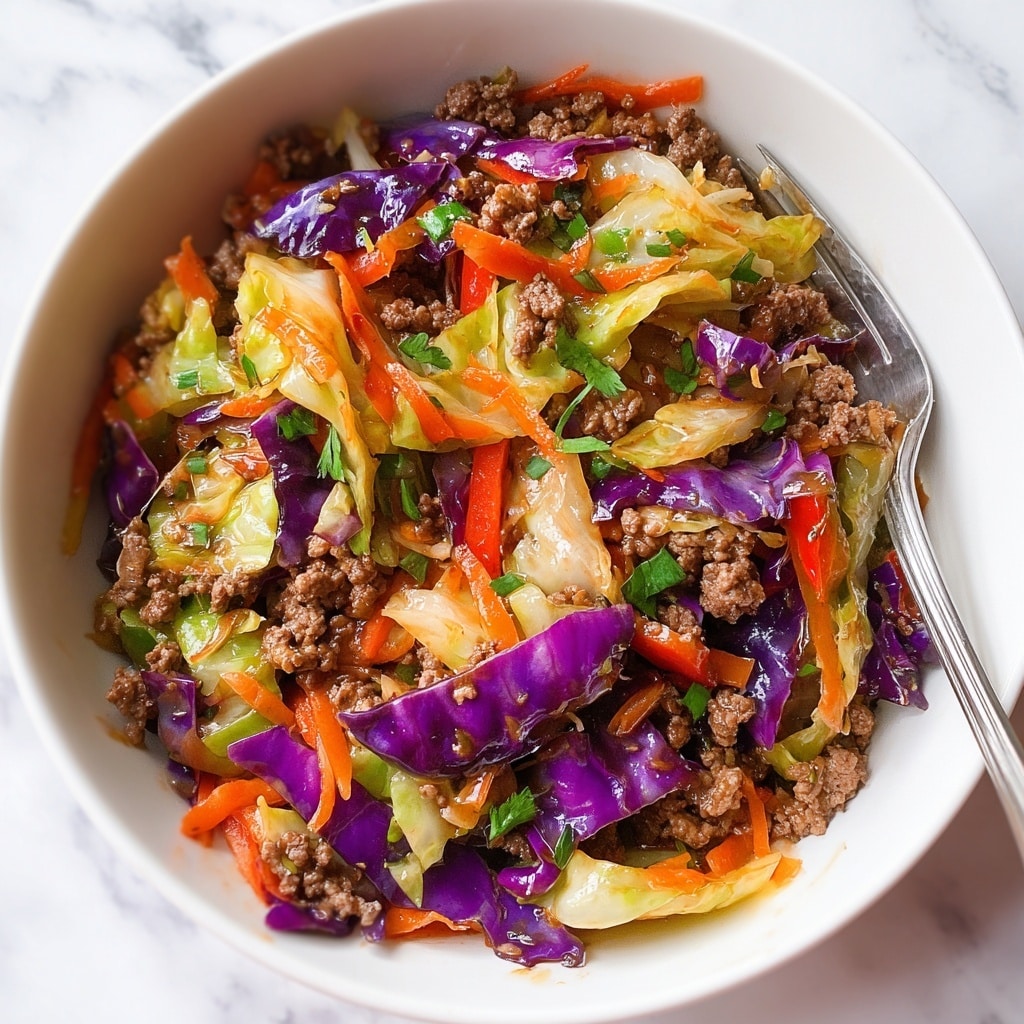 Ground Beef and Cabbage Stir-Fry Recipe - Recipe Image