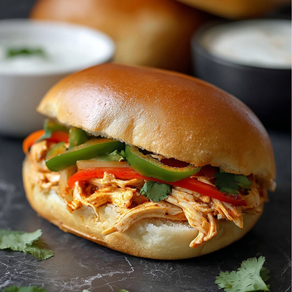 Slow Cooker Chicken Philly Sandwiches Recipe - Recipe Image