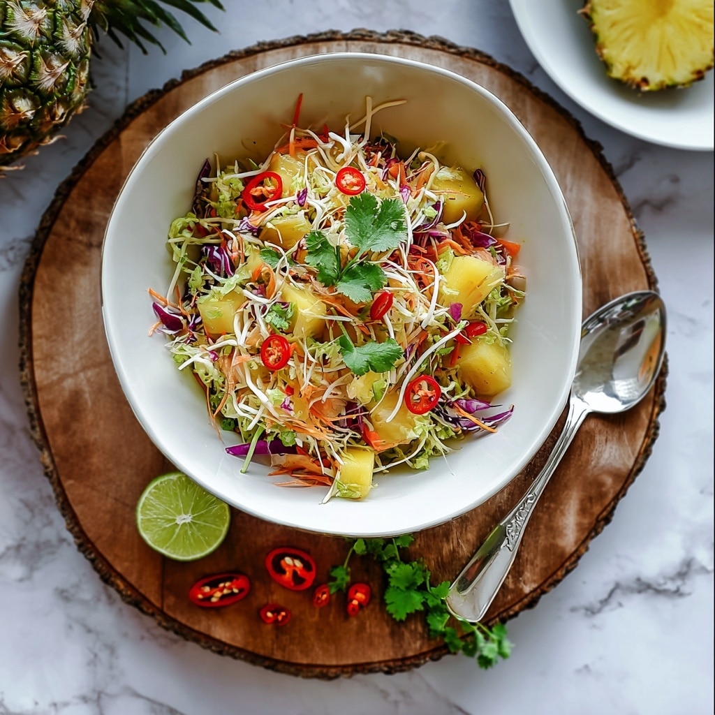 Spicy Pineapple Slaw Recipe - Recipe Image