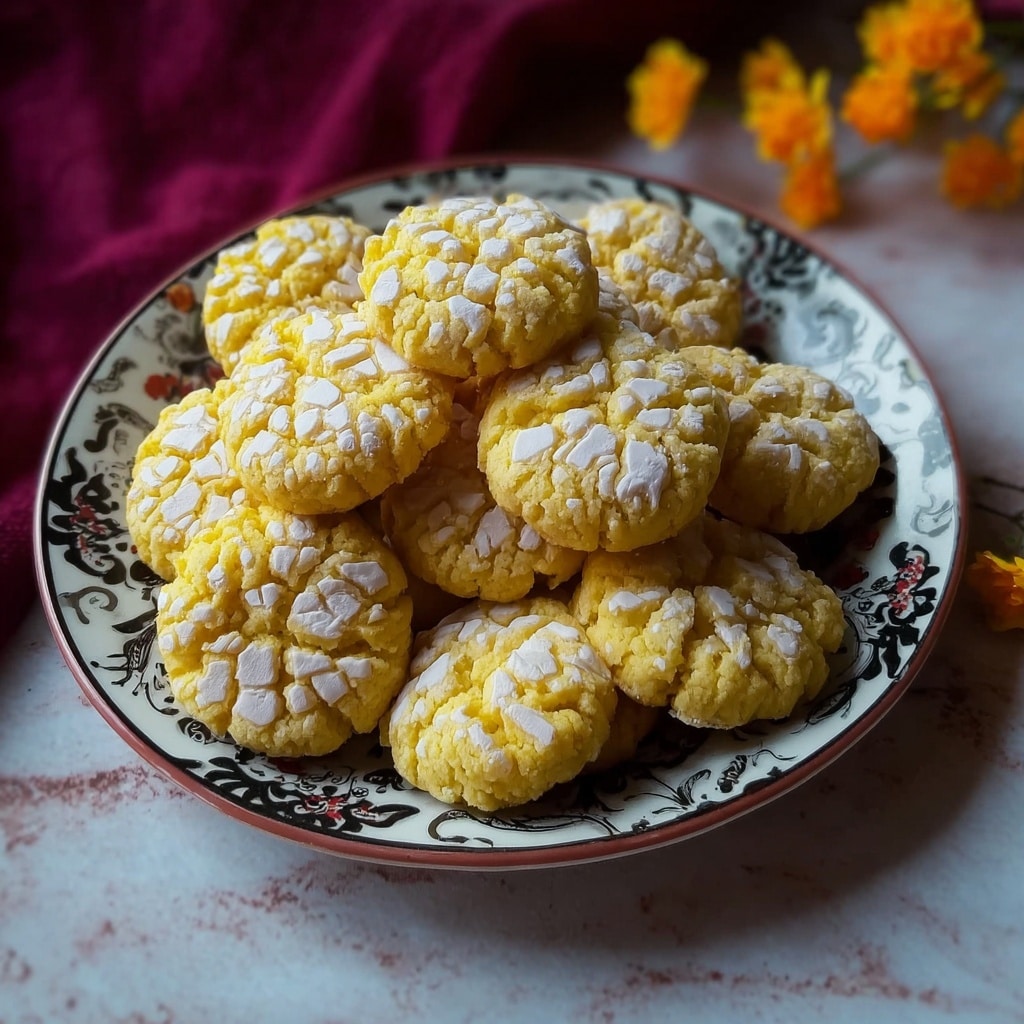 Irresistibly Crunchy Salted Egg Yolk Cookies Recipe - Recipe Image