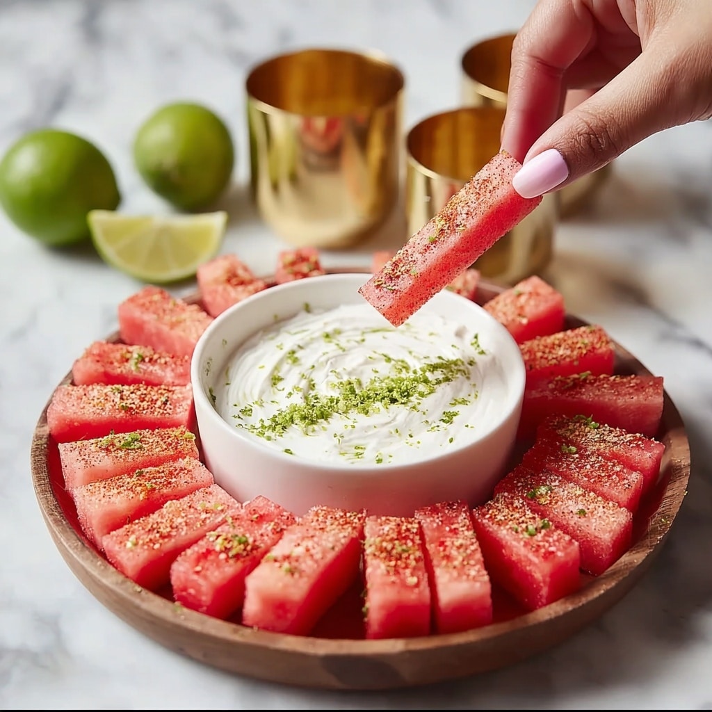 Watermelon Fries with Coconut Lime Dip Recipe - Recipe Image