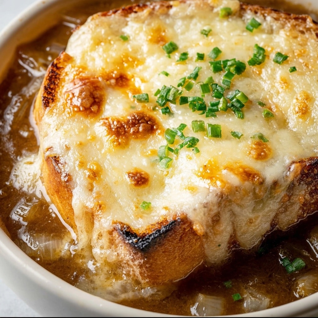 Ultimate French Onion Soup with Caramelized Onions and Melty Cheese Recipe - Recipe Image