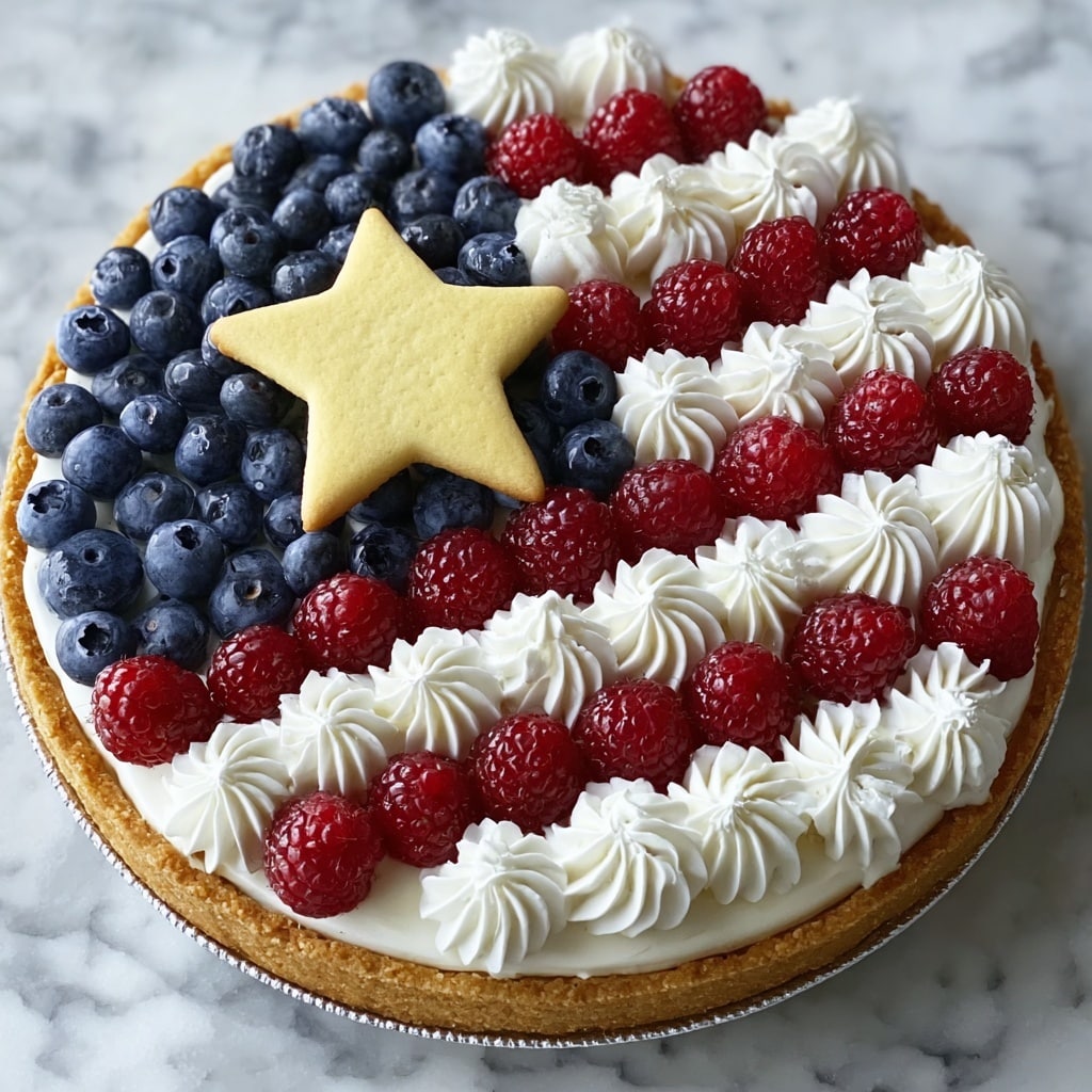Red, White, and Blueberry Flag Pizza Recipe - Recipe Image