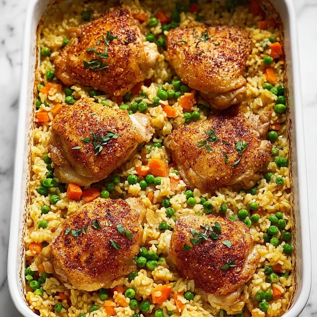 No-Peek Chicken Casserole with Creamy Rice and Vegetables Recipe