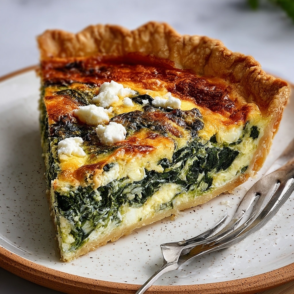 Spinach Feta Quiche Recipe - Recipe Image