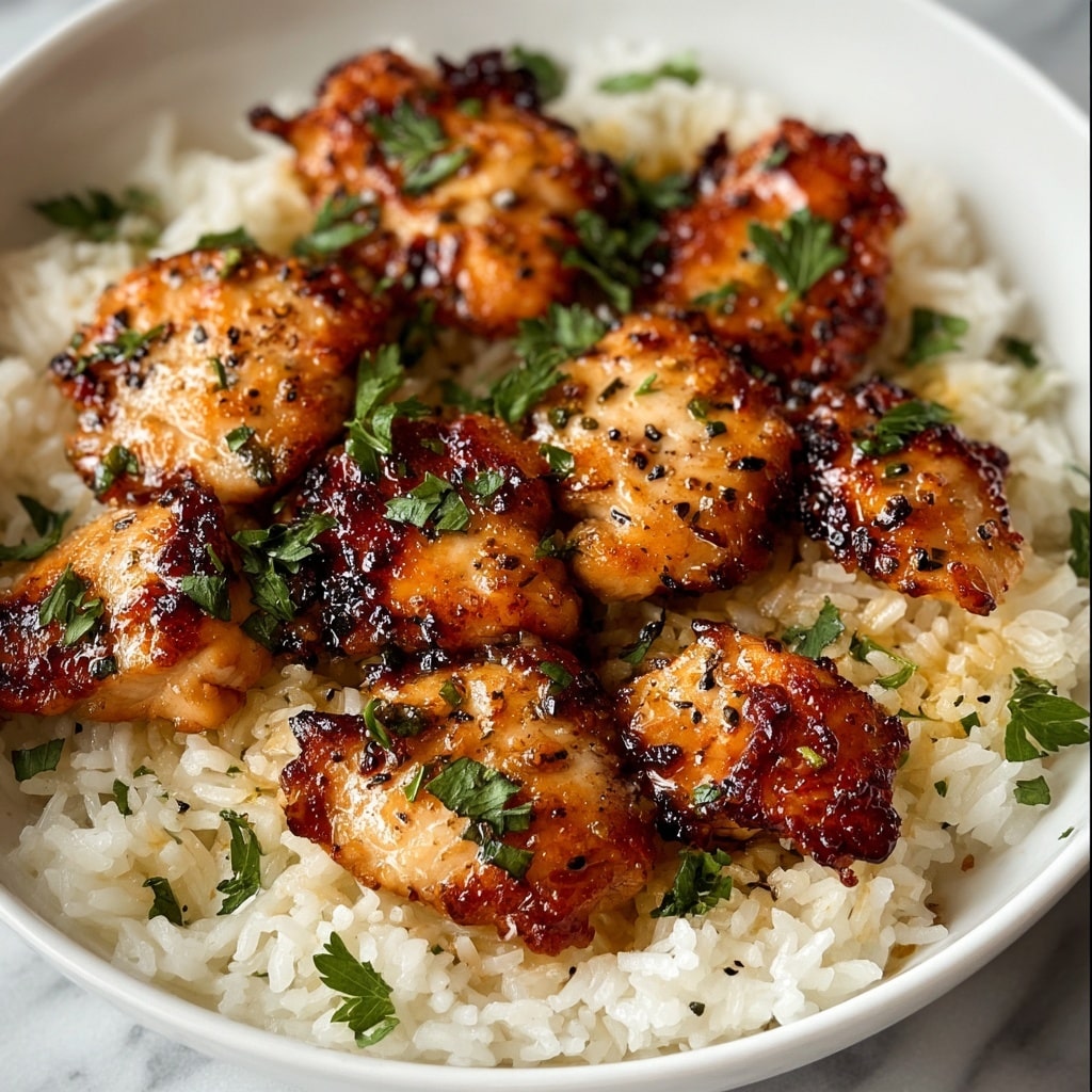 Chicken Scampi with Garlic Parmesan Rice Recipe - Recipe Image