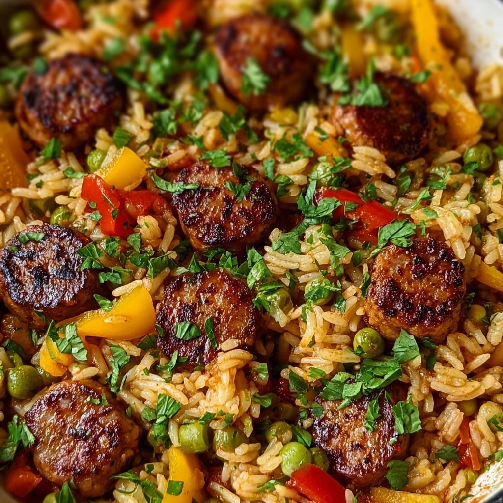 Cajun Sausage and Rice Skillet Recipe - Recipe Image