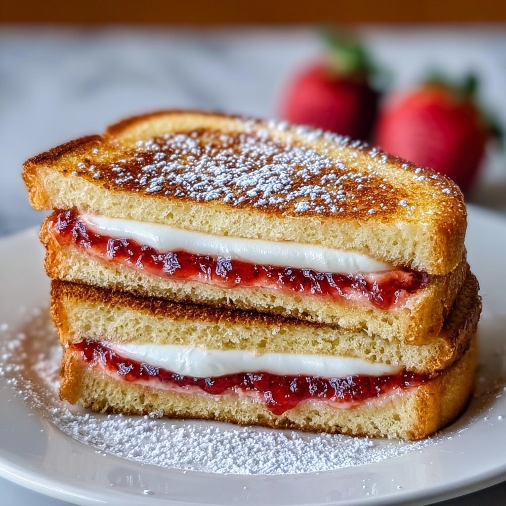 Fried Strawberry Cheesecake Sandwiches Recipe - Recipe Image