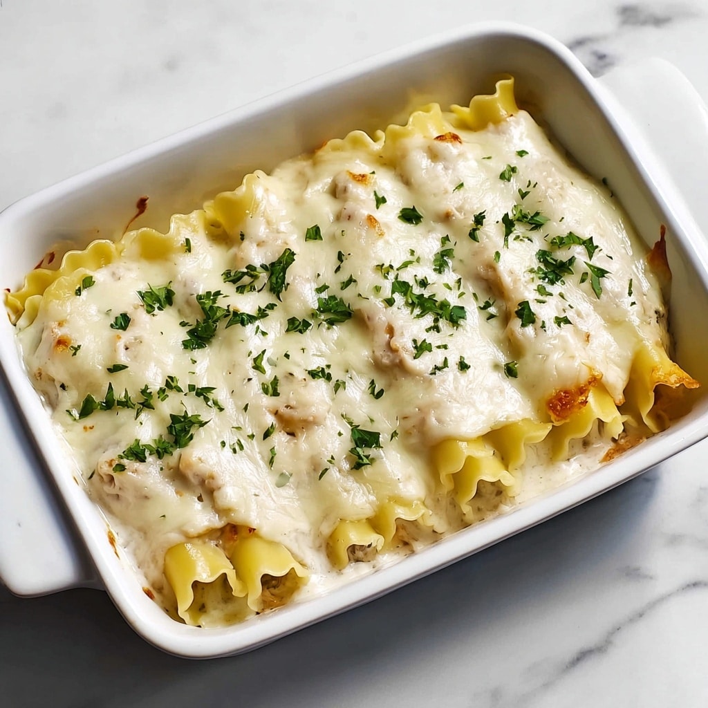 Chicken Alfredo Lasagna Rolls Recipe - Recipe Image