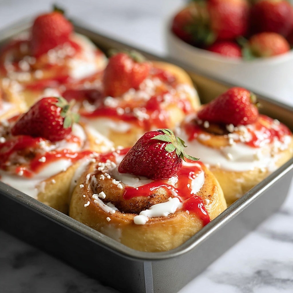 Strawberry Cheesecake Cinnabon Rolls Recipe