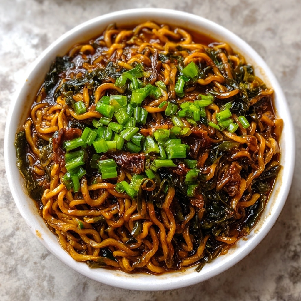 Spicy Mongolian Garlic Noodles Recipe - Recipe Image