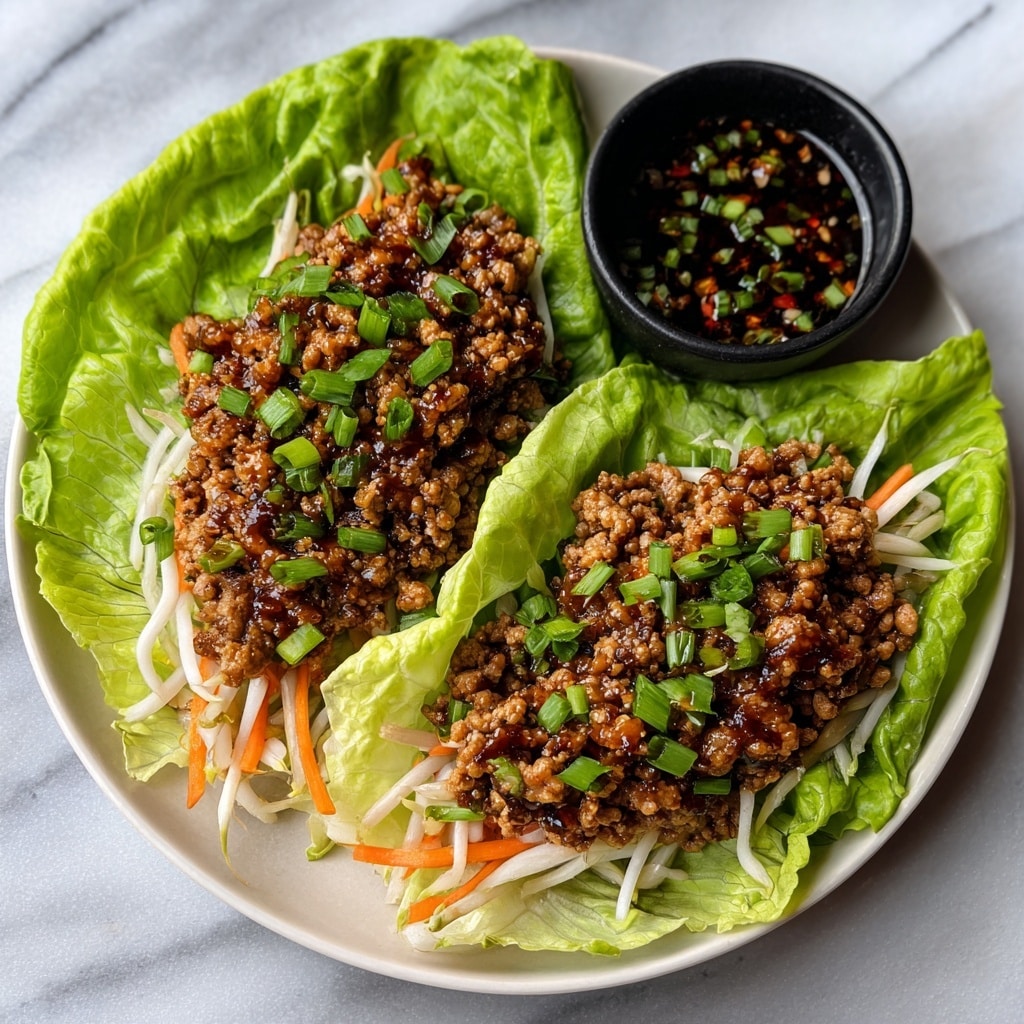 Peking Chicken Lettuce Wraps Recipe - Recipe Image