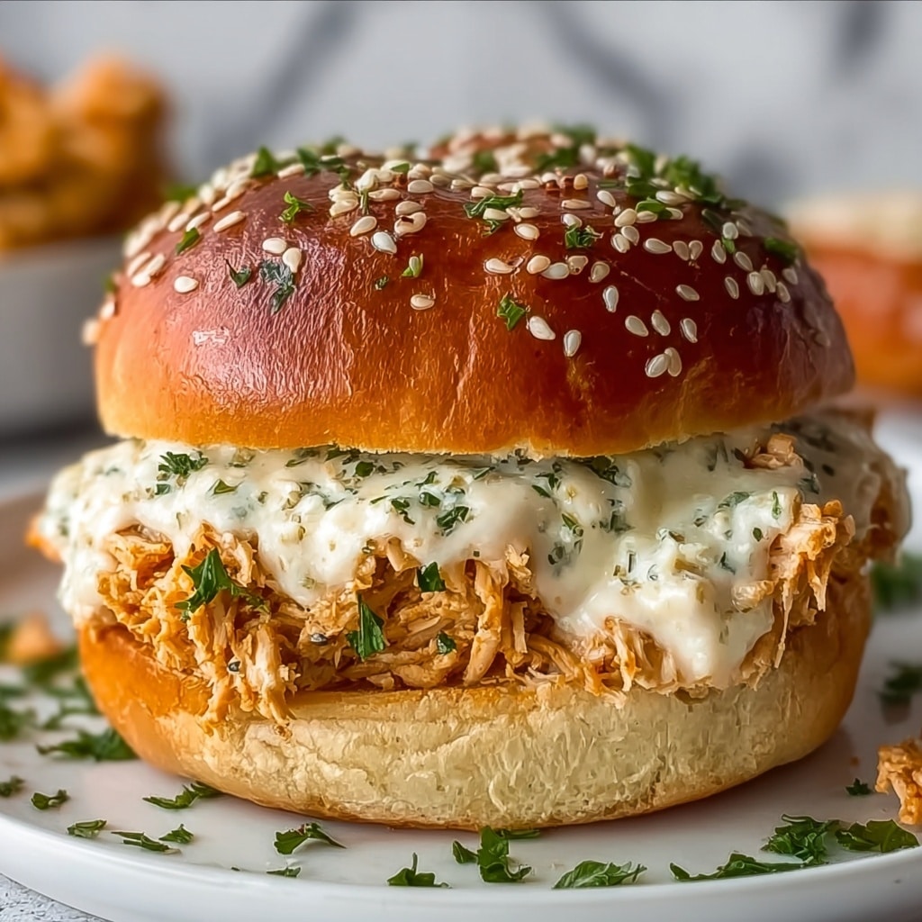 Chicken Alfredo Sloppy Joe Recipe - Recipe Image