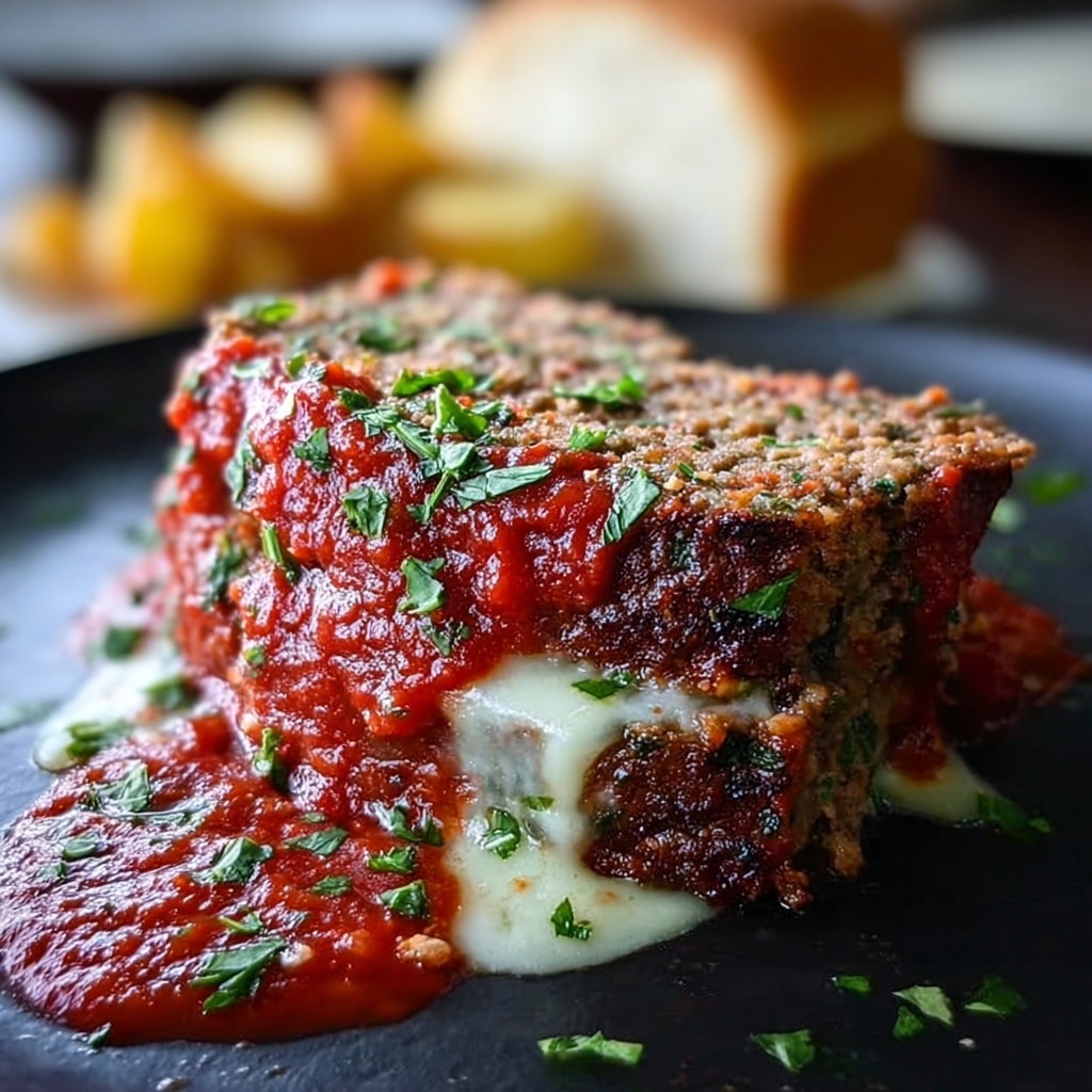 Stuffed Italian Meatloaf Recipe - Recipe Image